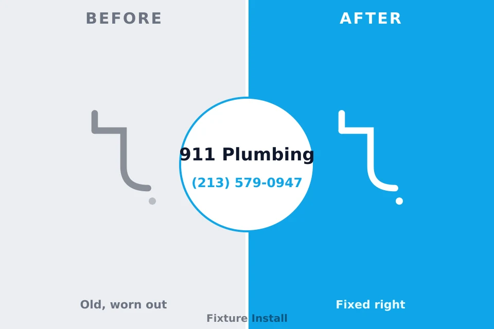 Before and after: plumbing repair Bowmansville, PA